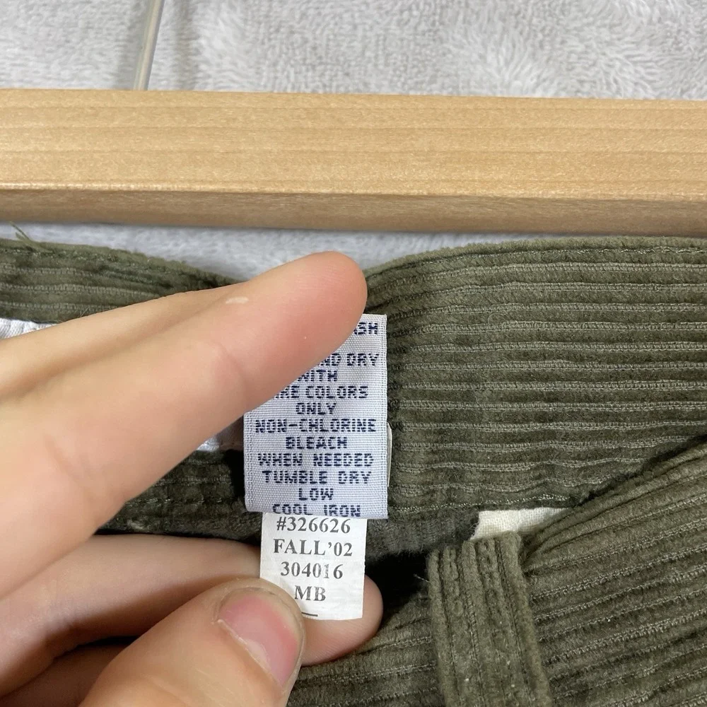 Vtg Y2K Double Pleated Corduroy Pants Mens 33x30 (fit 34x30) Baggy Old Navy 90s